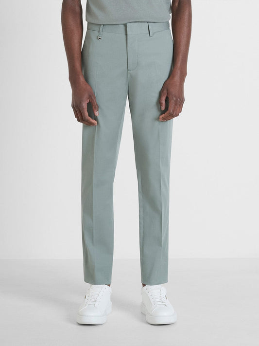 Antony Morato Men Green Slim Fit Solid Trouser