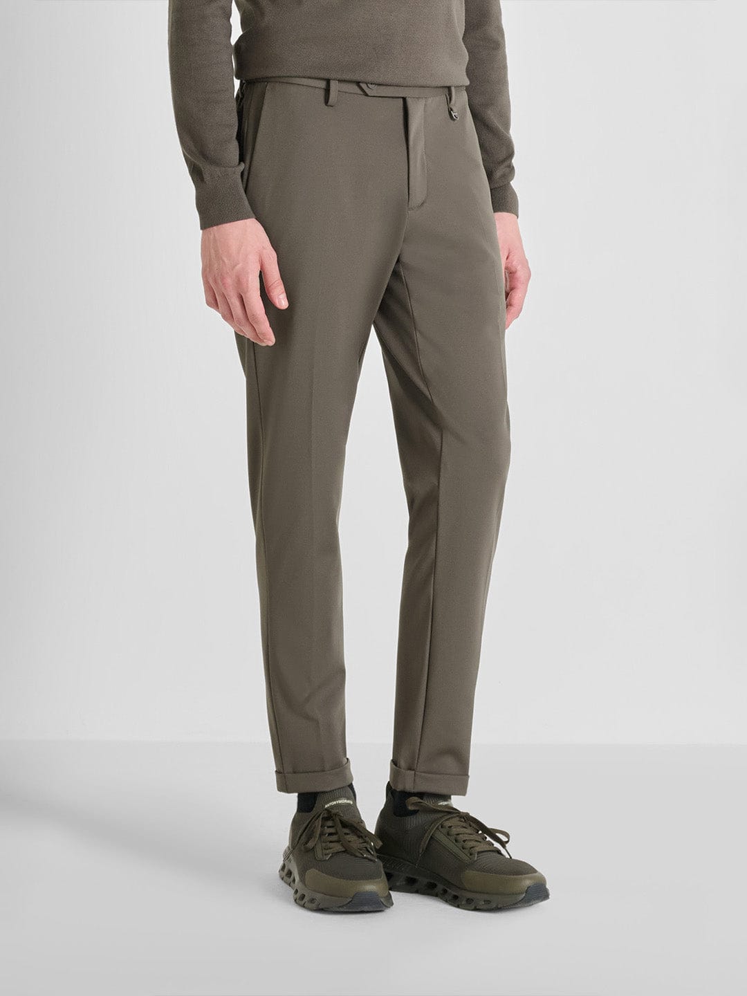 Antony Morato Men Slim Fit Green Solid Trouser
