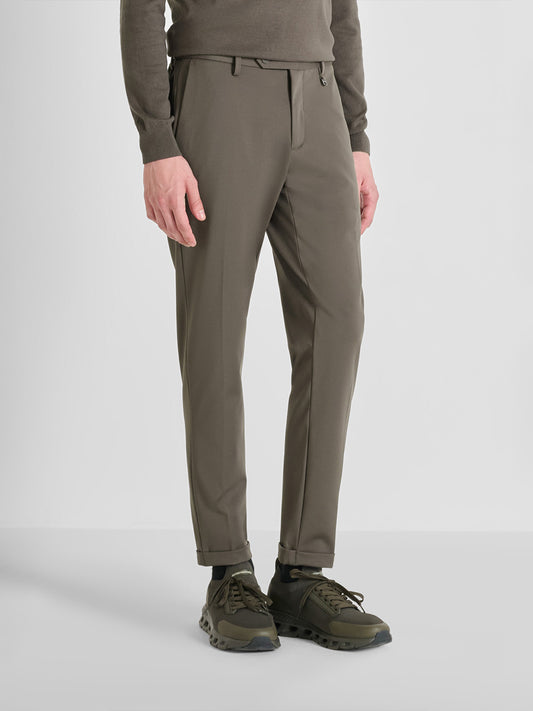 Antony Morato Men Slim Fit Green Solid Trouser