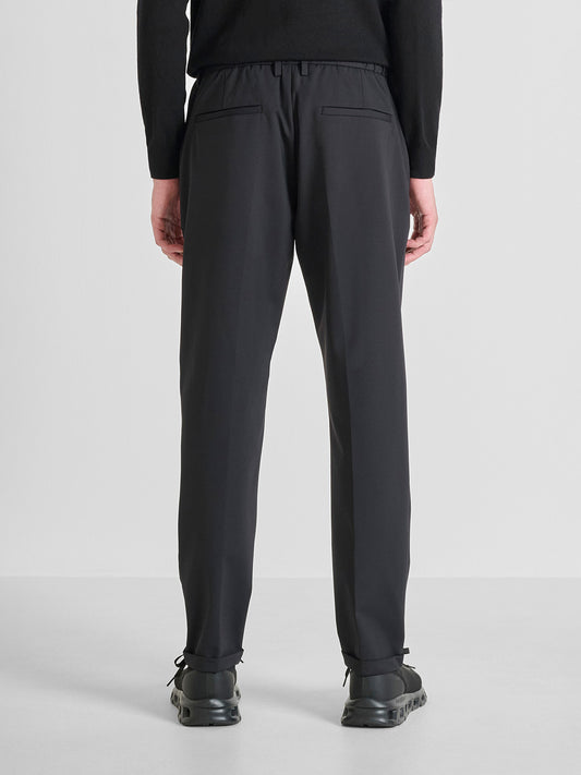 Antony Morato Men Slim Fit Black Solid Trouser