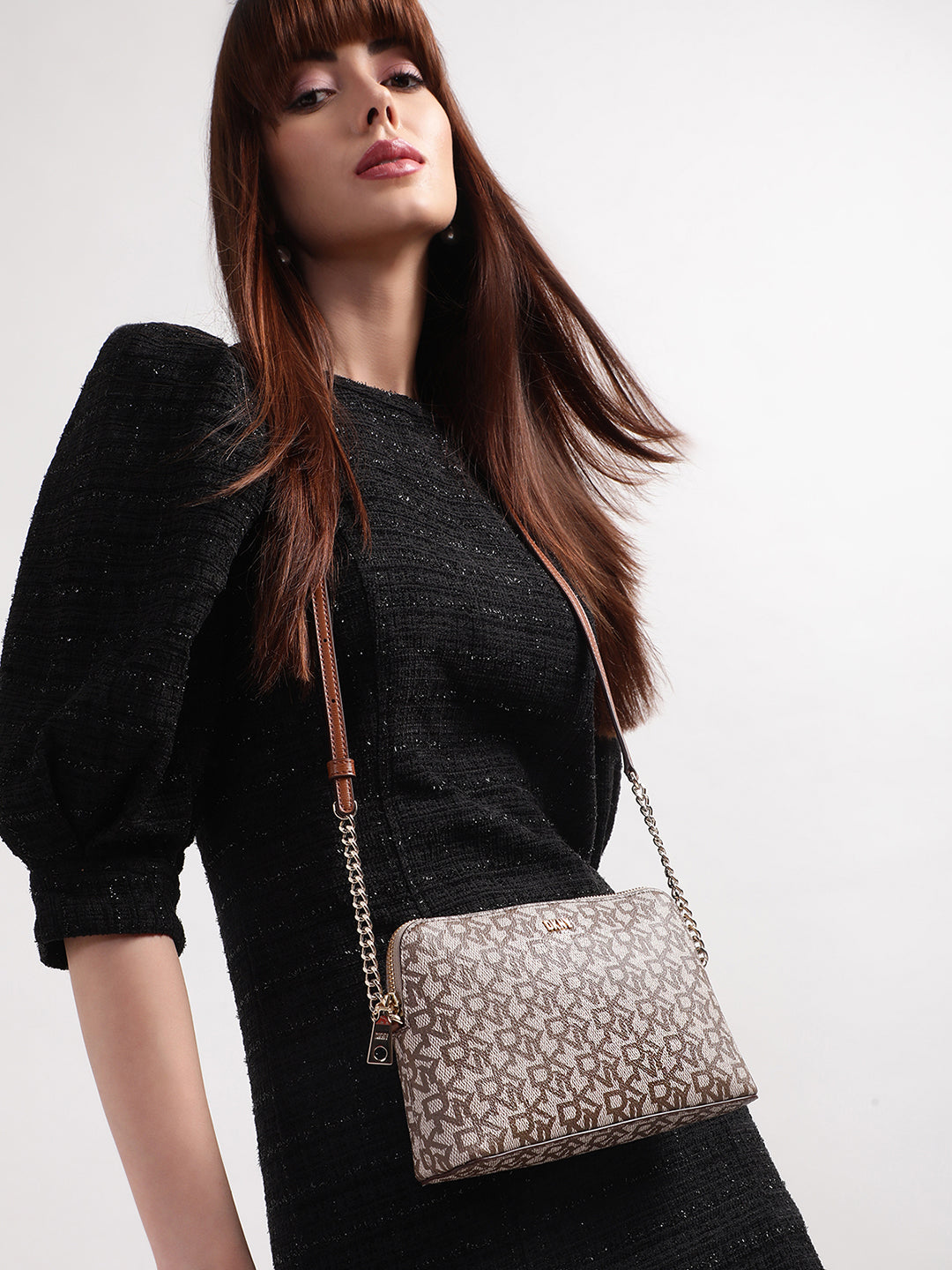 DKNY Women Brown Crossbody