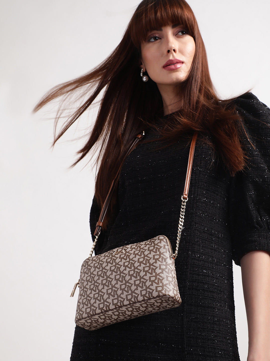 DKNY Women Brown Crossbody