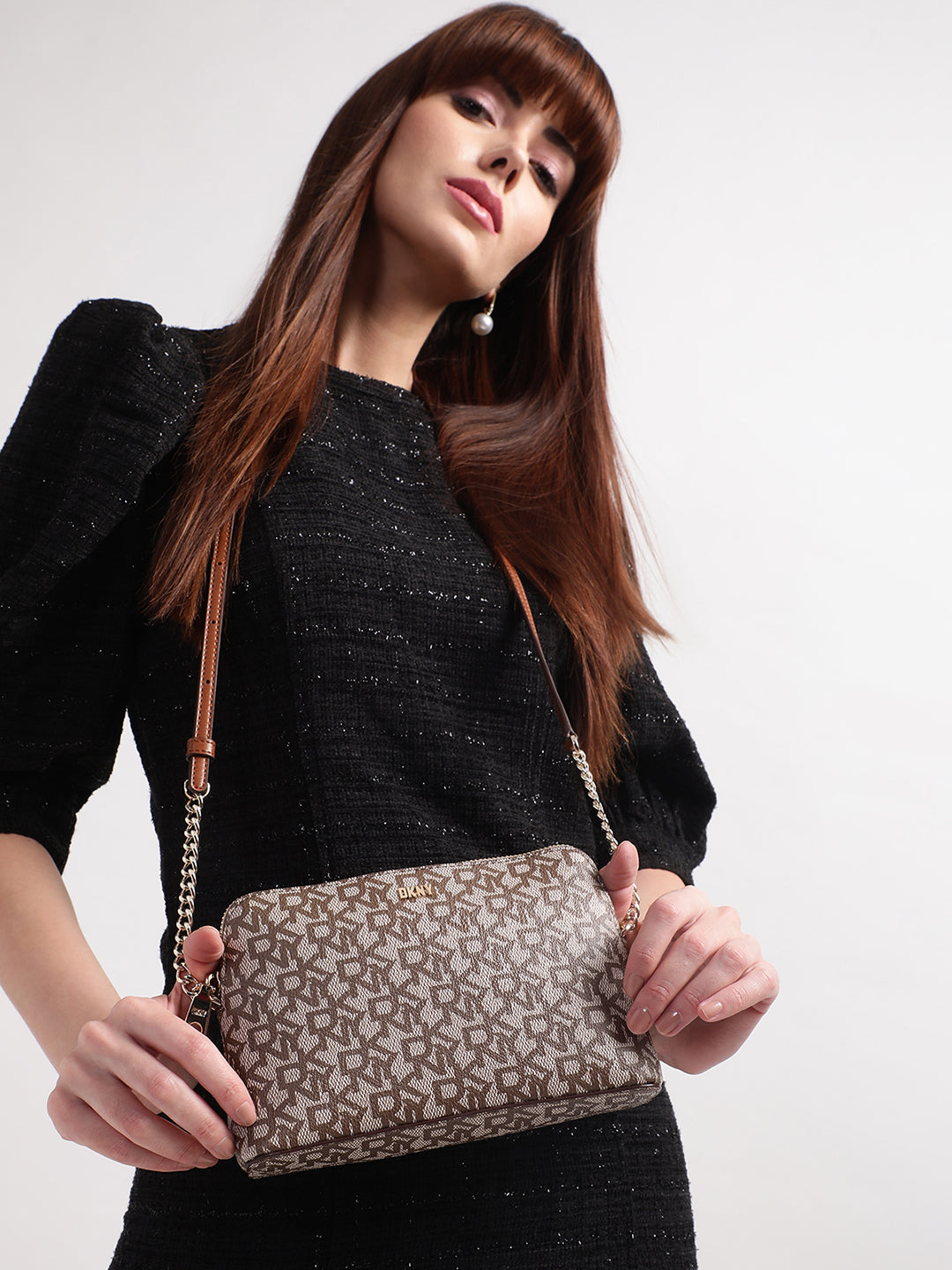 DKNY Women Brown Crossbody