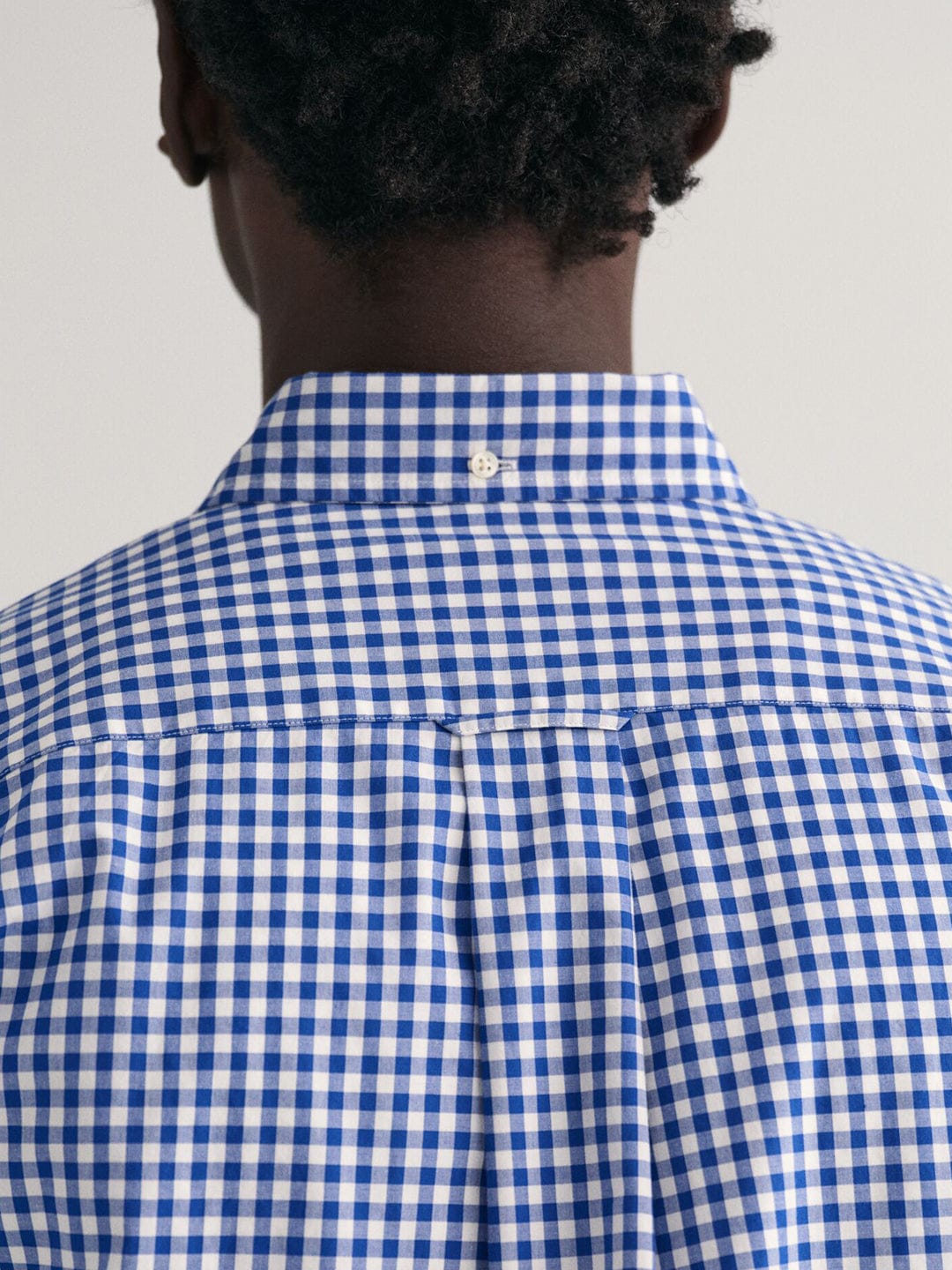 Gant Men Blue Check Collar Shirt