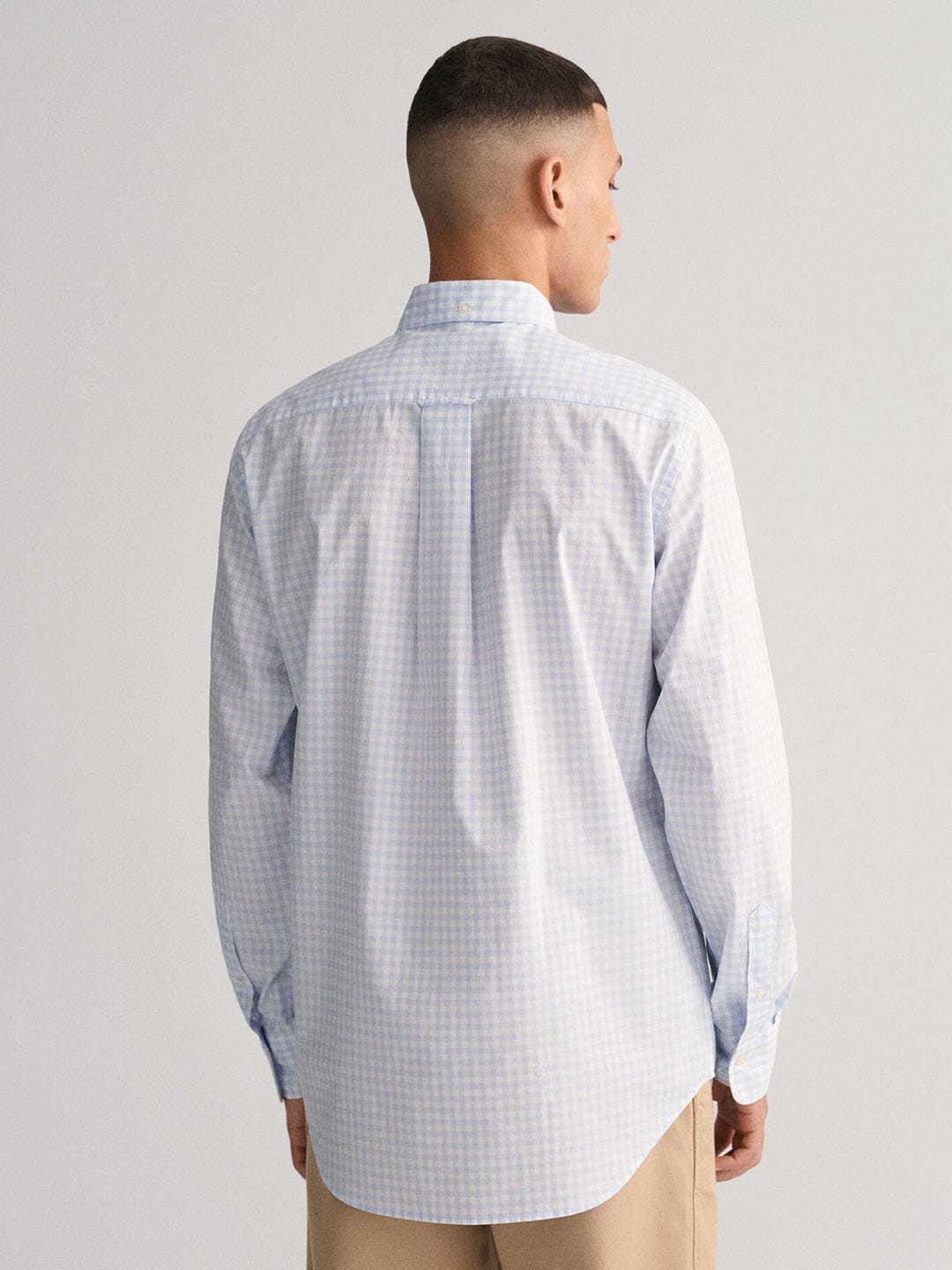 Gant Men Blue Check Collar Shirt