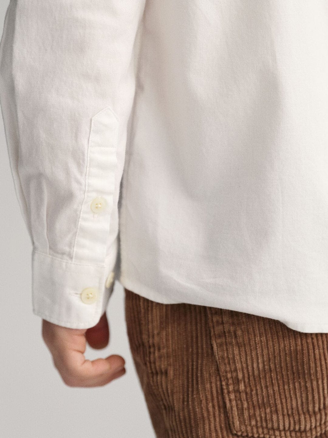 Gant Kids White Solid Collar Shirt