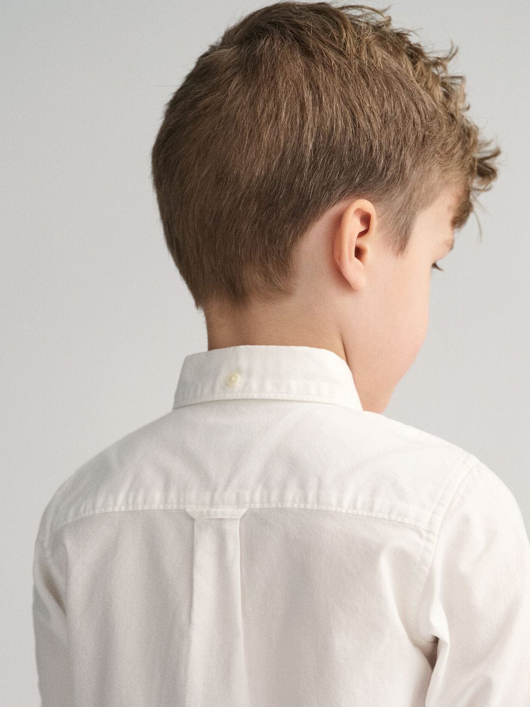 Gant Kids White Solid Collar Shirt