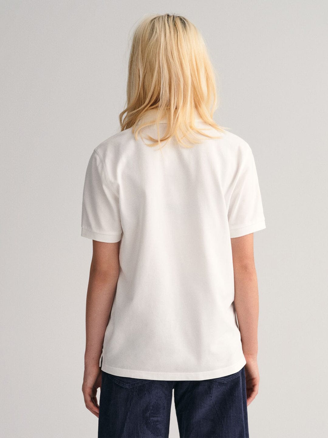 Gant Kids White Solid Polo Tshirt