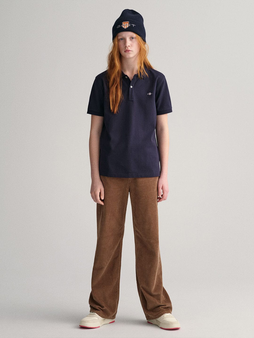 Gant Kids Blue Solid Polo Tshirt