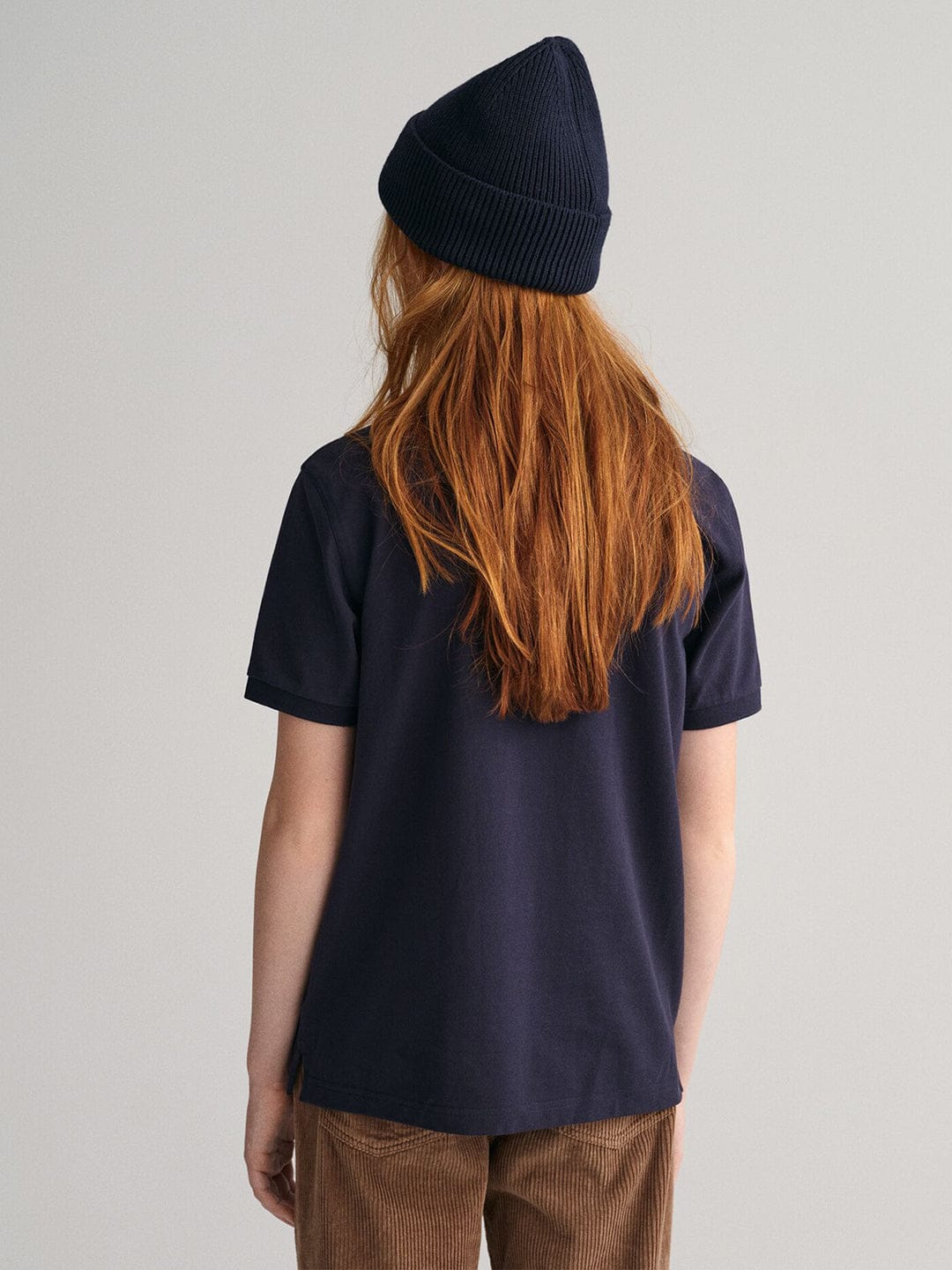 Gant Kids Blue Solid Polo Tshirt