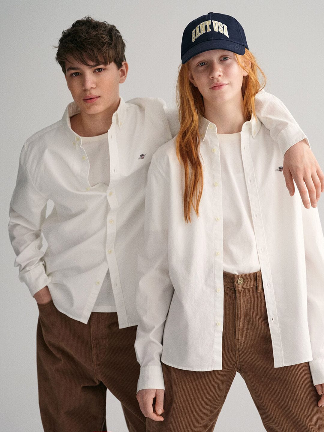 Gant Kids White Solid Collar Shirt