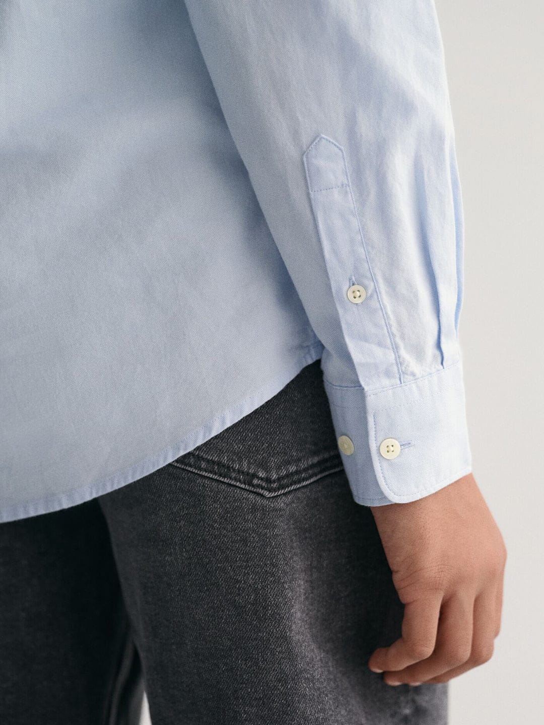 Gant Kids Blue Striped Collar Shirt