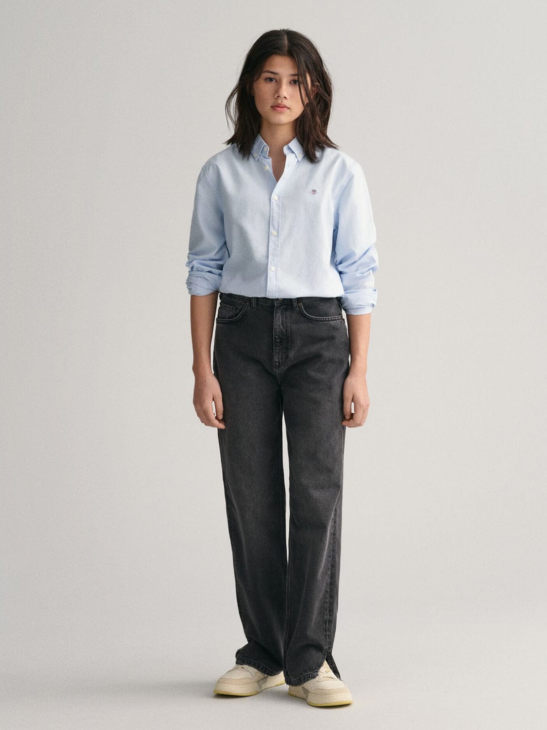 Gant Kids Blue Striped Collar Shirt