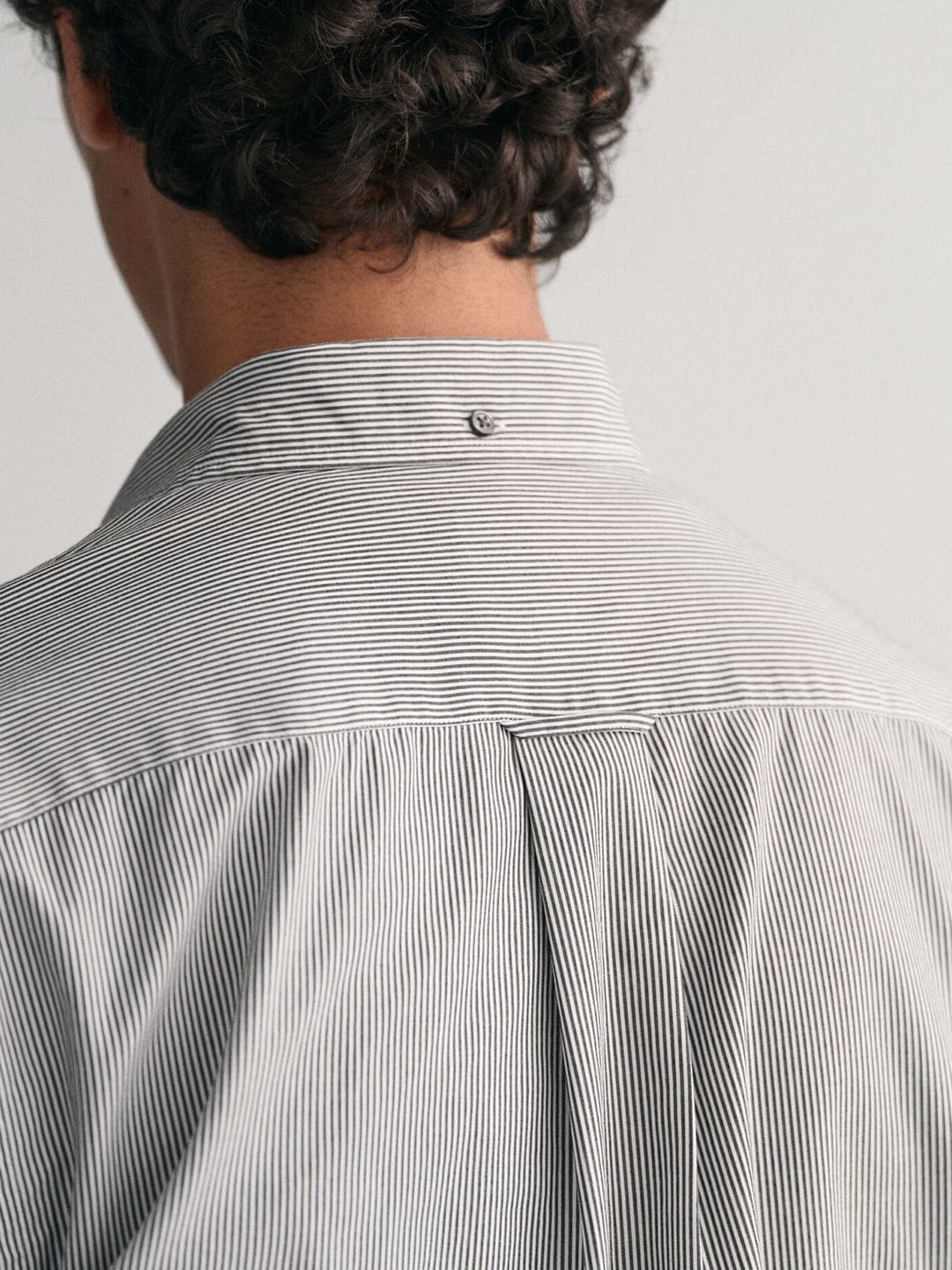 Gant Men Black Striped Collar Shirt