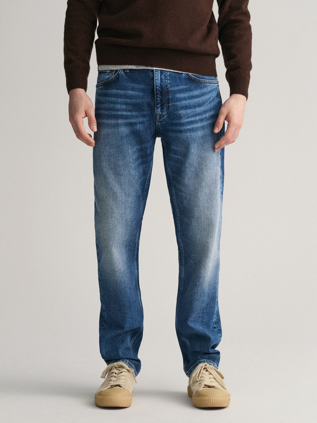Gant Men Blue Slim Fit Washed Jeans