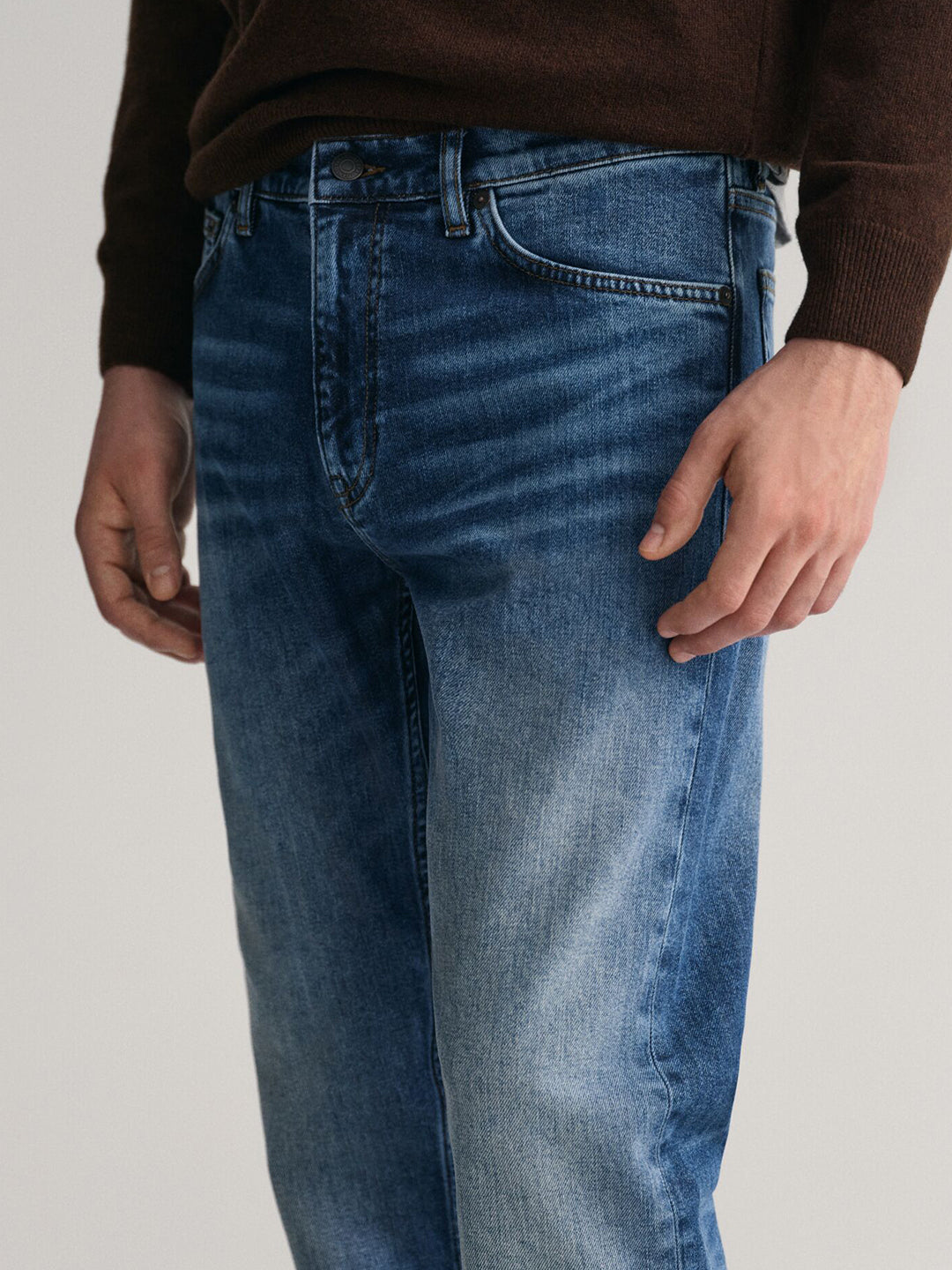 Gant Men Blue Slim Fit Washed Jeans