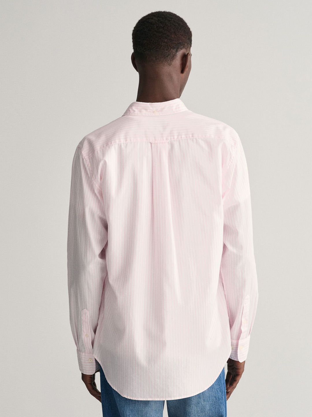 Gant Men Pink Striped Collar Shirt