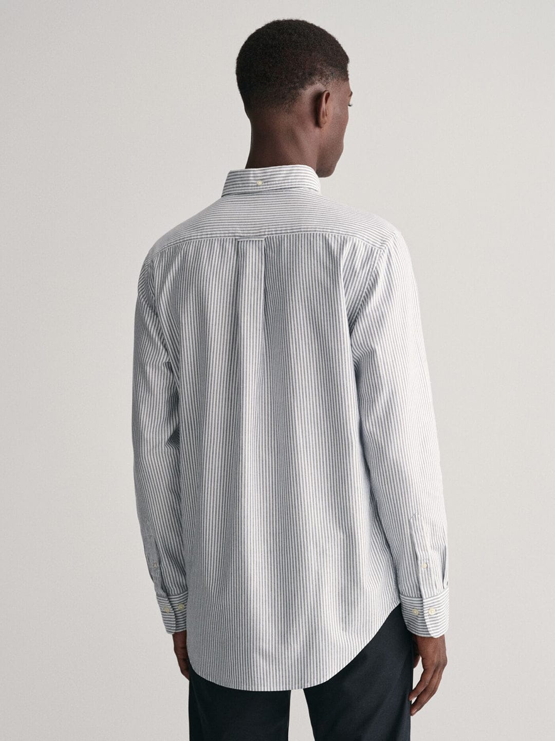 Gant Men Blue Striped Collar Shirt