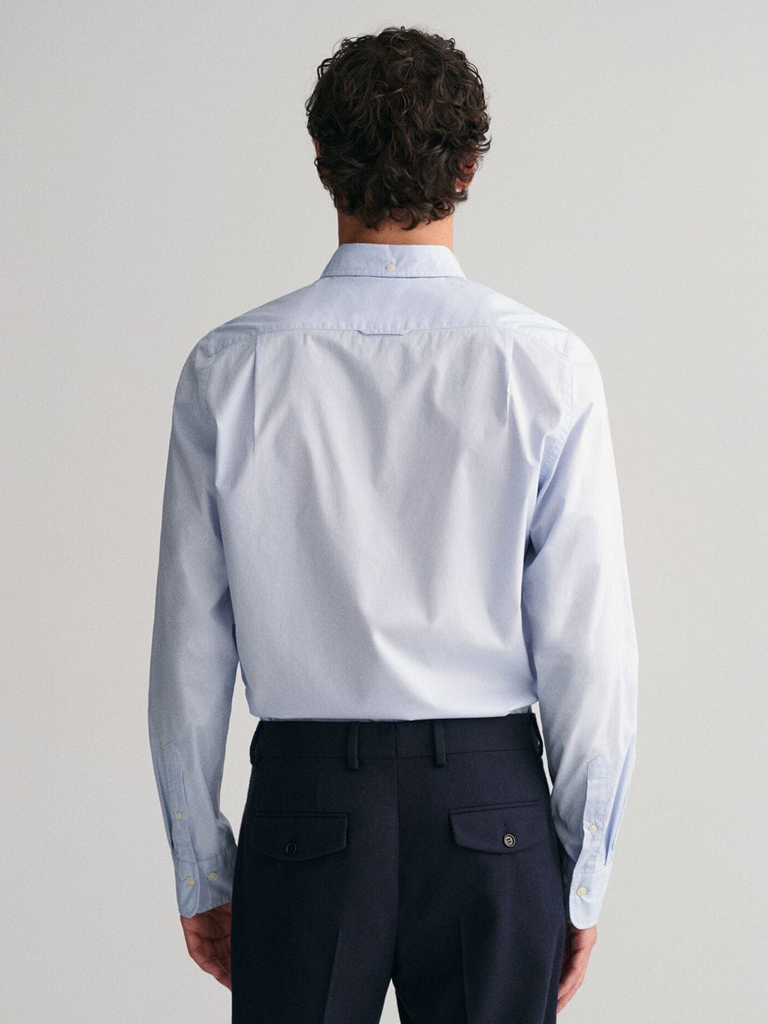 Gant Men Blue Solid Collar Shirt