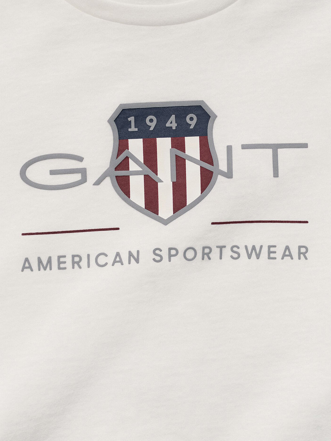 Gant Kids White Graphic Round Neck Tshirt