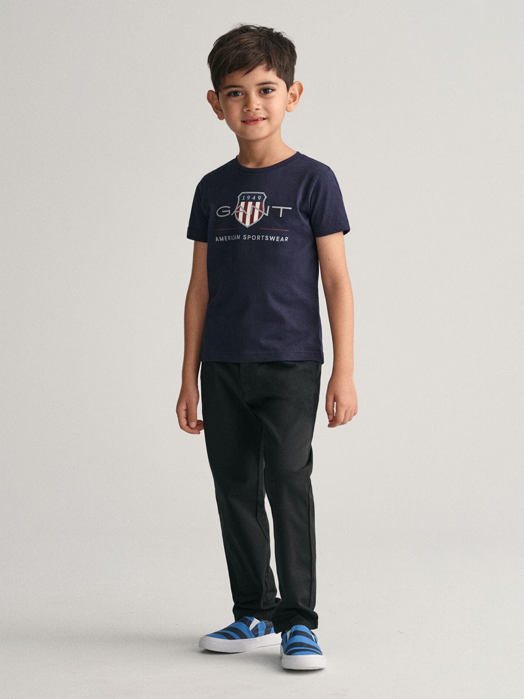 Gant Kids Blue Graphic Round Neck Tshirt