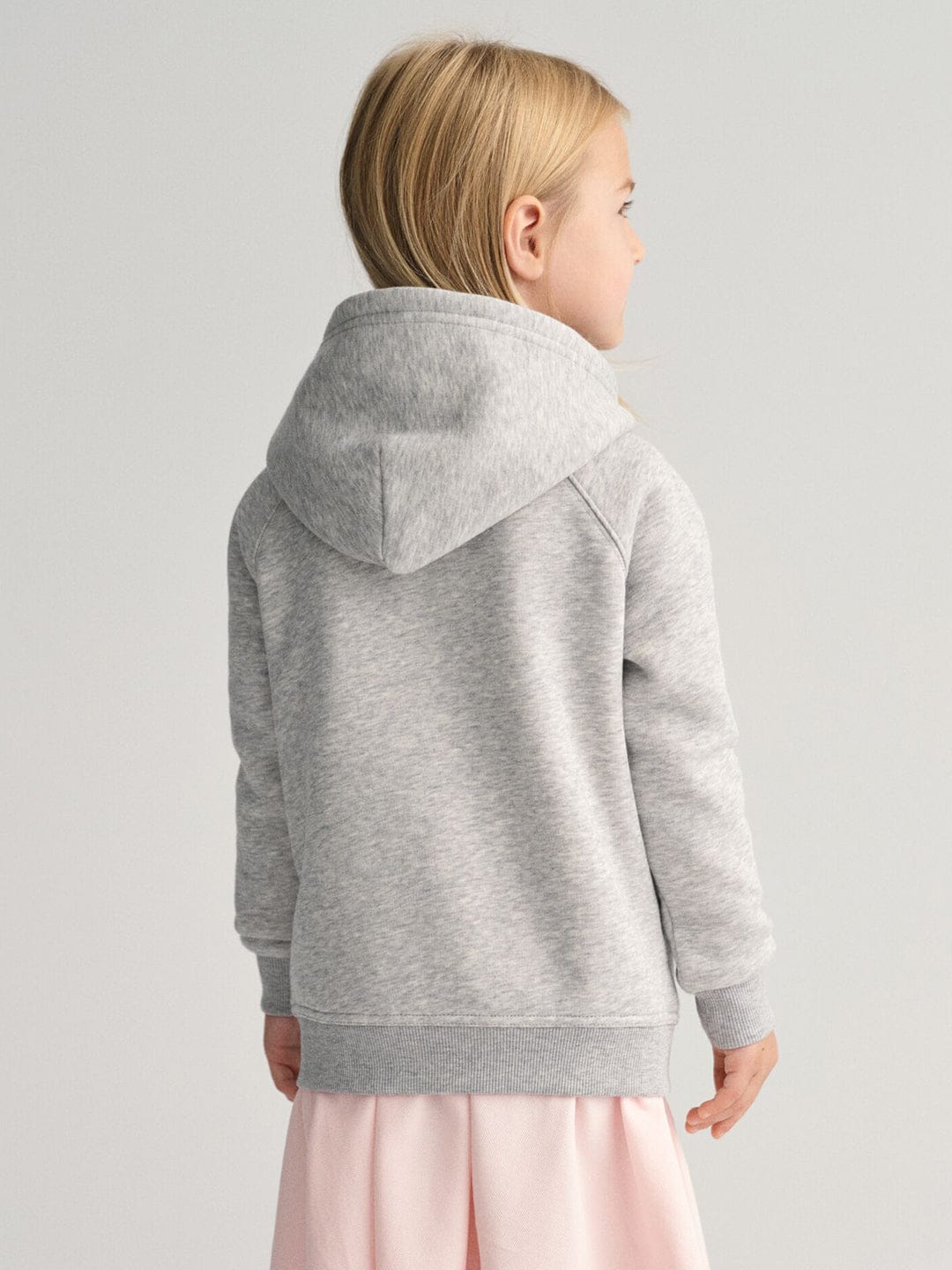 Gant Kids Grey Graphic Hood Sweatshirt