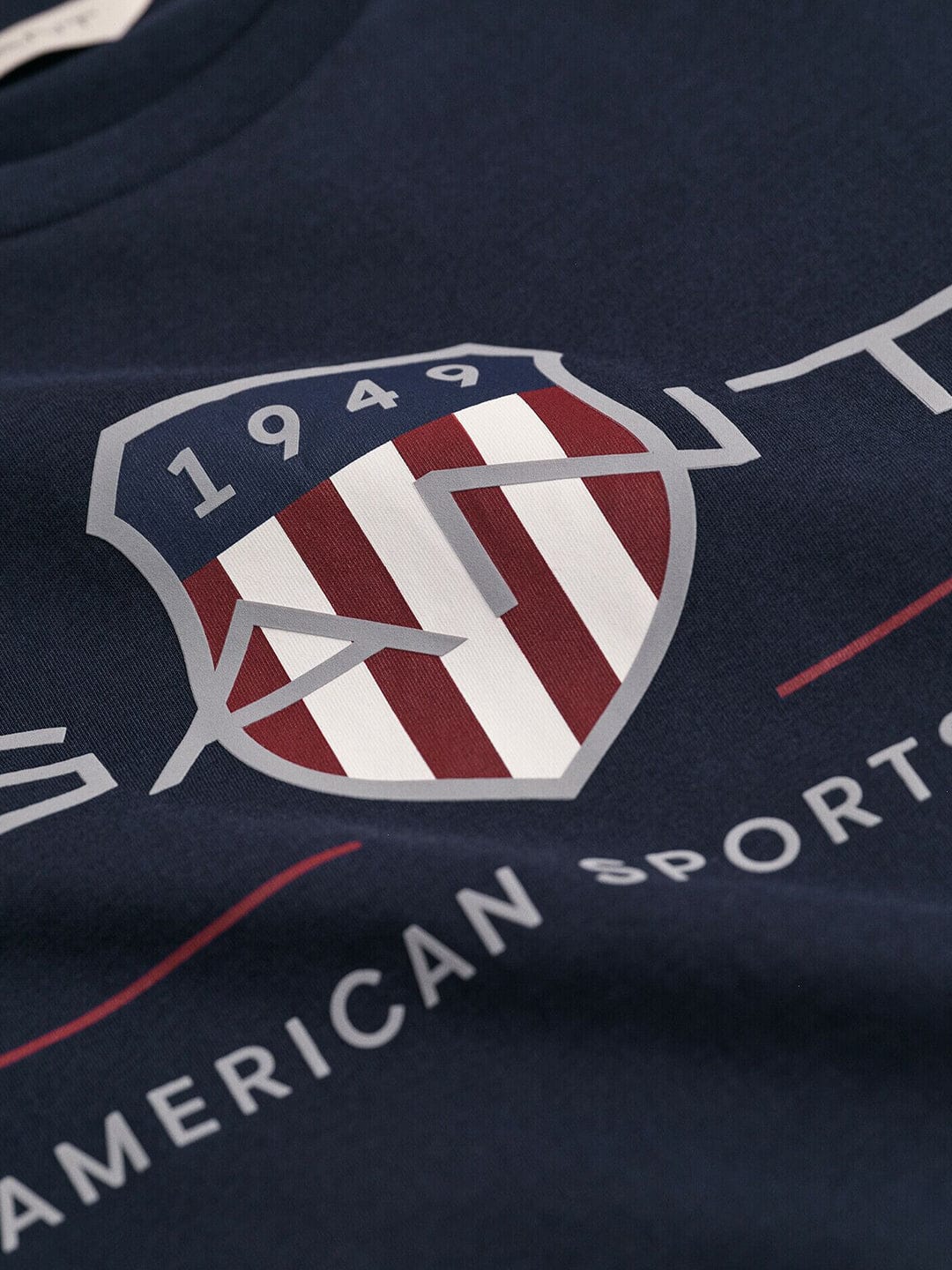 Gant Boys Blue Graphic Round Neck Tshirt