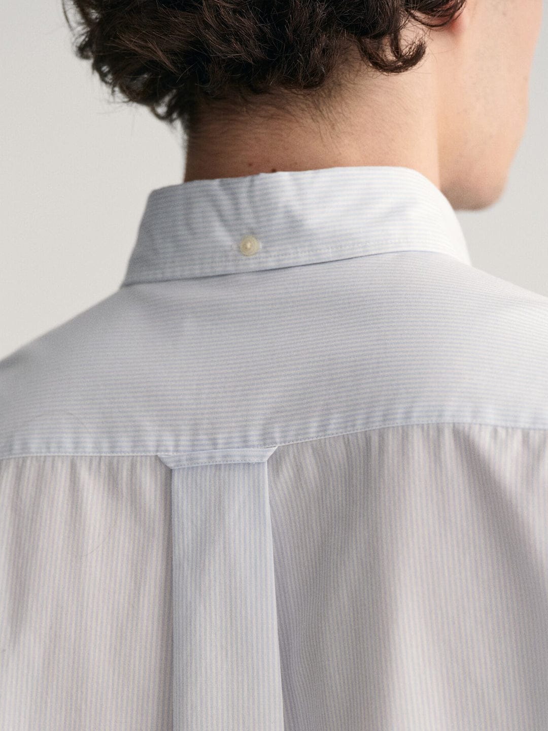 Gant Men Blue Striped Collar Shirt