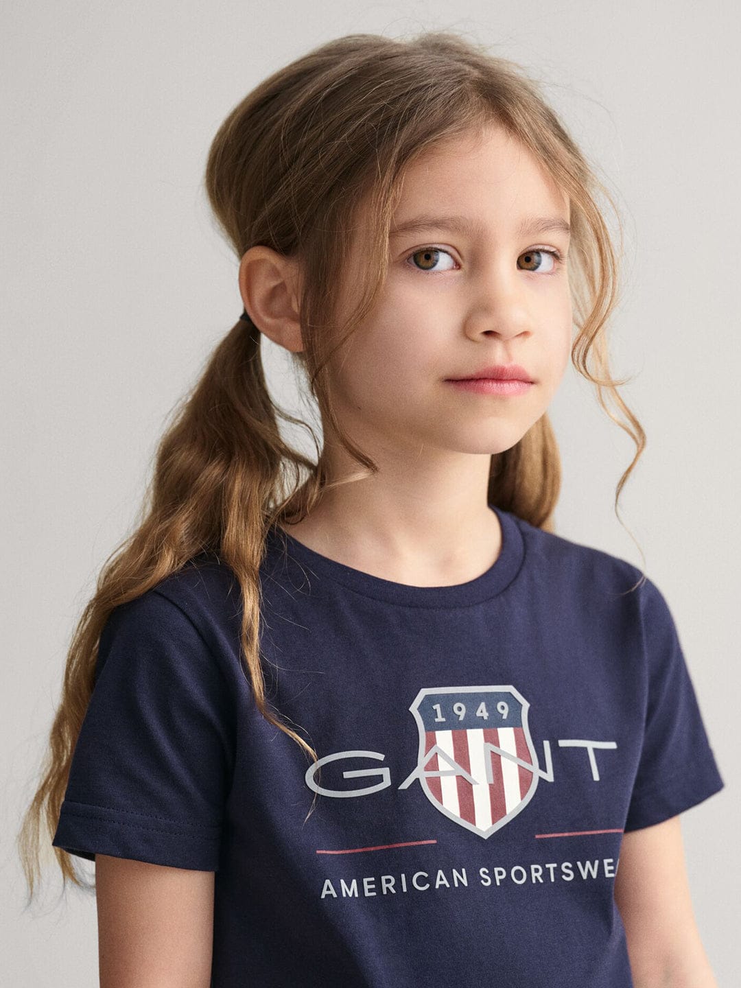 Gant Kids Blue Graphic Round Neck Tshirt