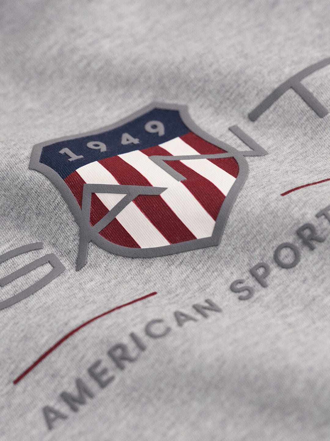 Gant Kids Grey Graphic Round Neck Tshirt