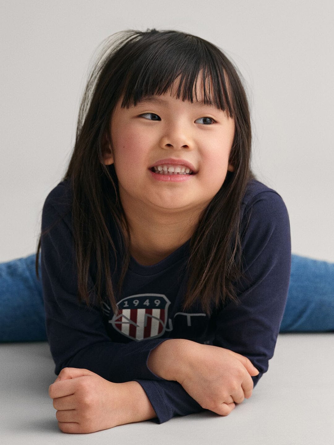 Gant Kids Blue Graphic Round Neck Tshirt