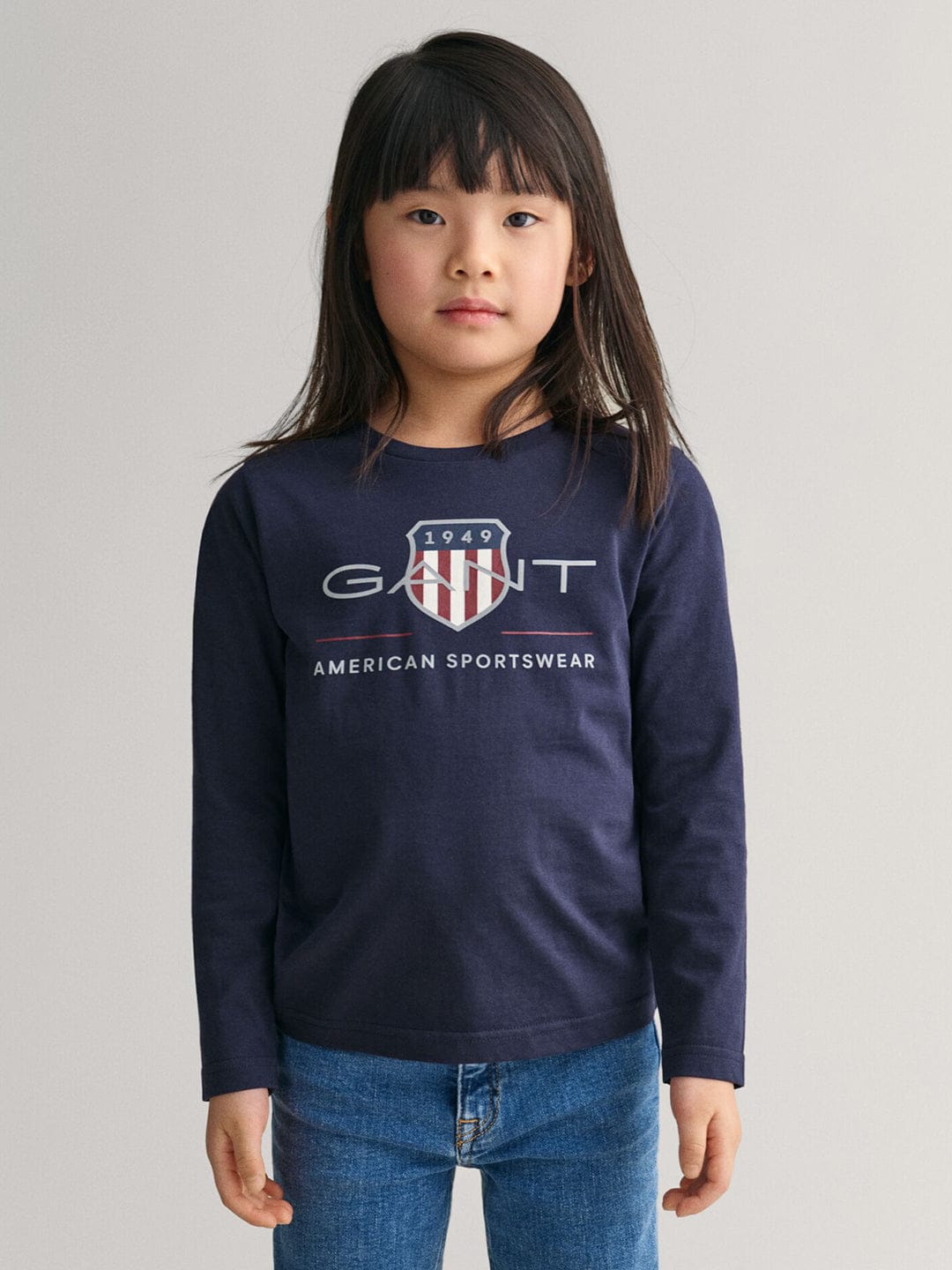 Gant Kids Blue Graphic Round Neck Tshirt