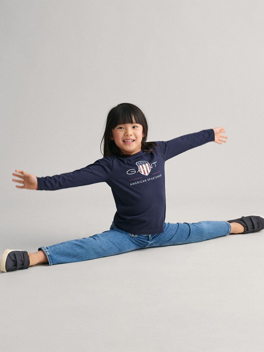 Gant Kids Blue Graphic Round Neck Tshirt