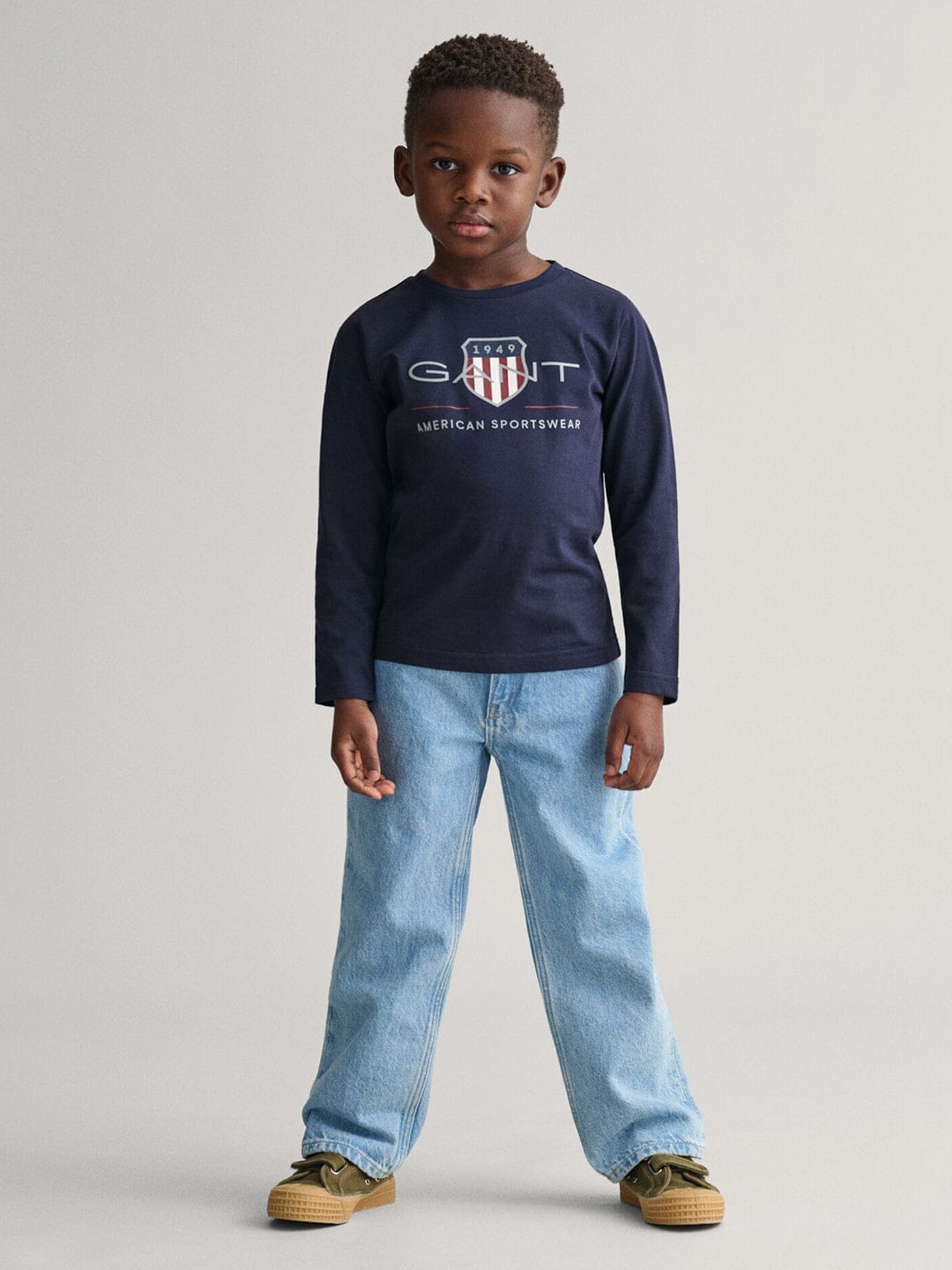 Gant Kids Blue Graphic Round Neck Tshirt