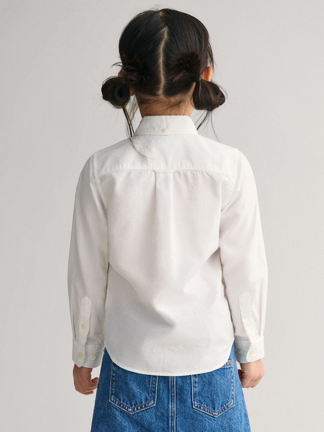 Gant Kids White Solid Collar Shirt