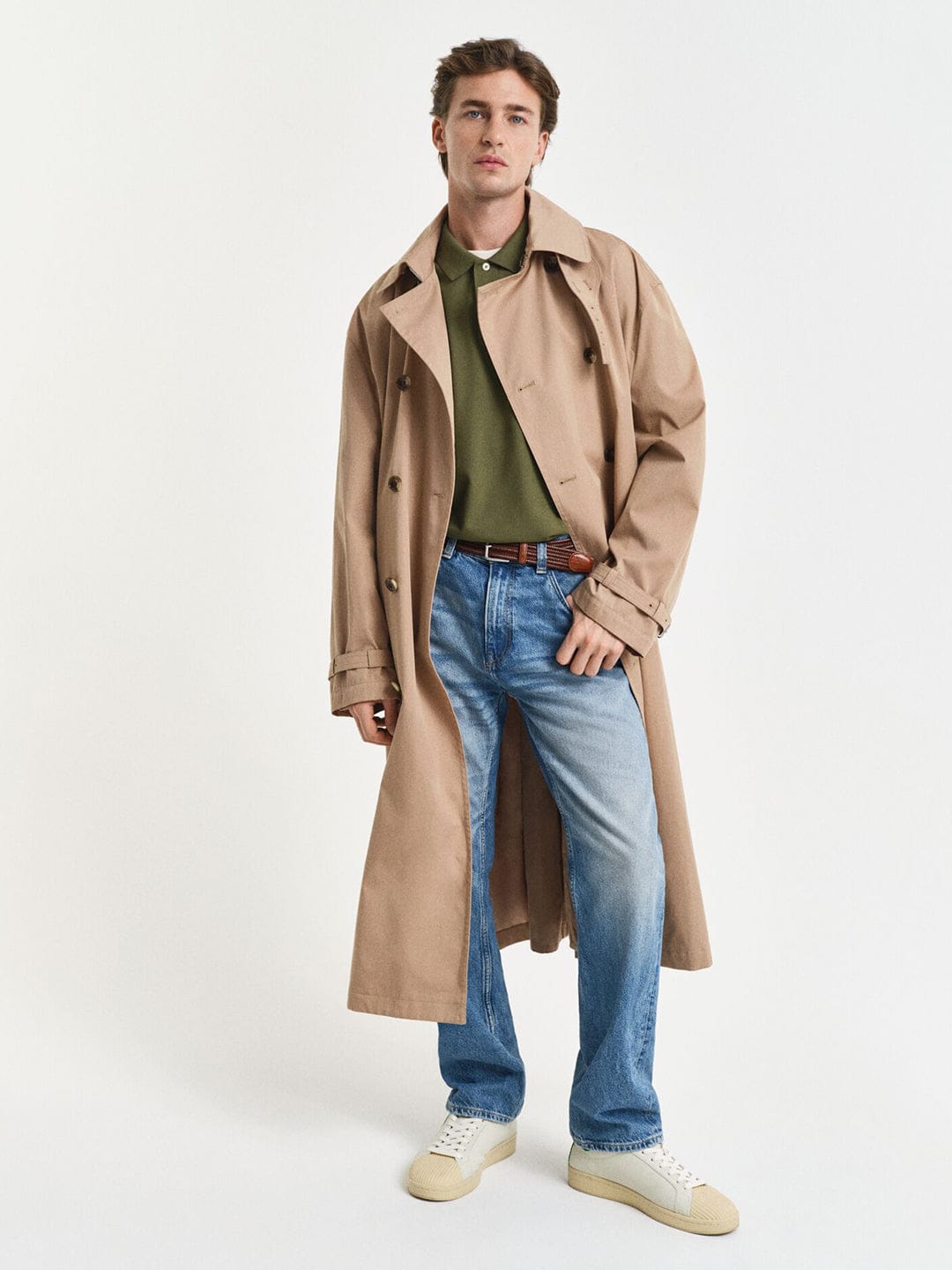 Gant Men Cream Solid Polo Tshirt