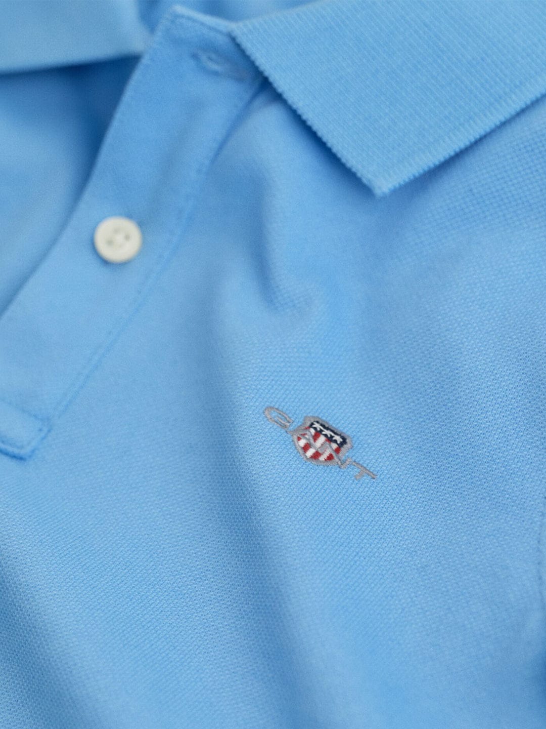 Gant Boys Blue Solid Polo Tshirt