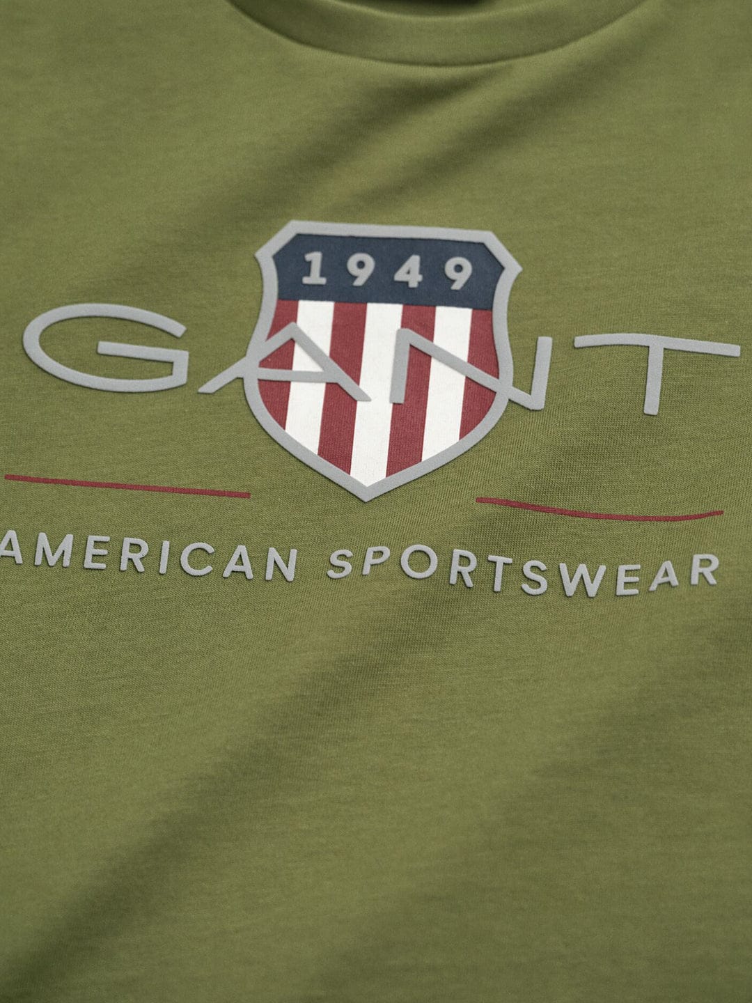 Gant Boys Green Graphic Round Neck Tshirt