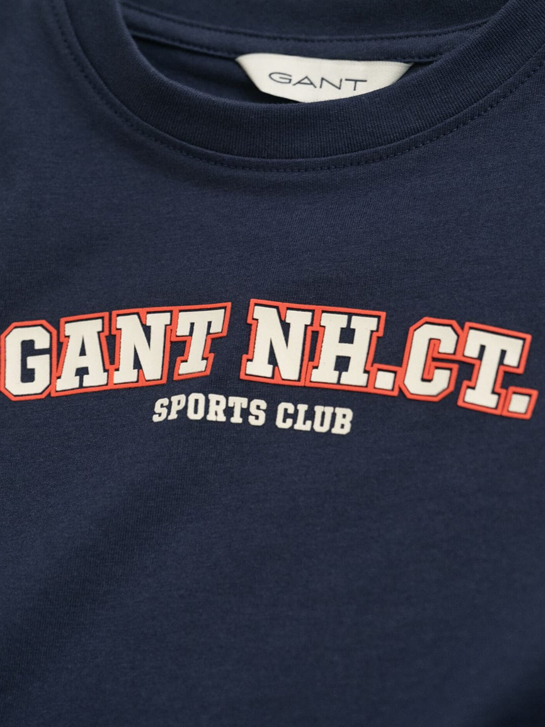 Gant Boys Blue Graphic Round Neck Tshirt