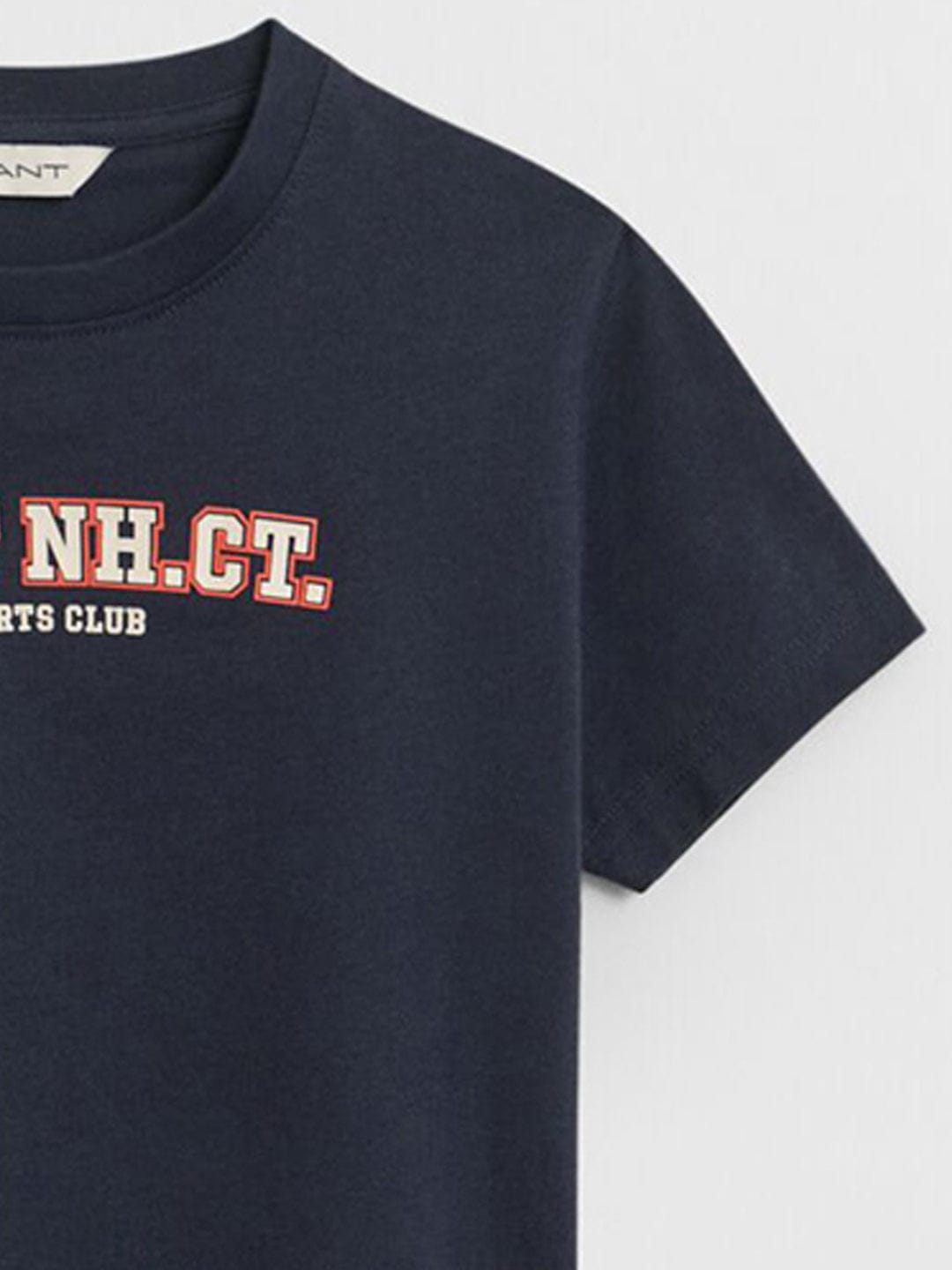 Gant Boys Blue Graphic Round Neck Tshirt