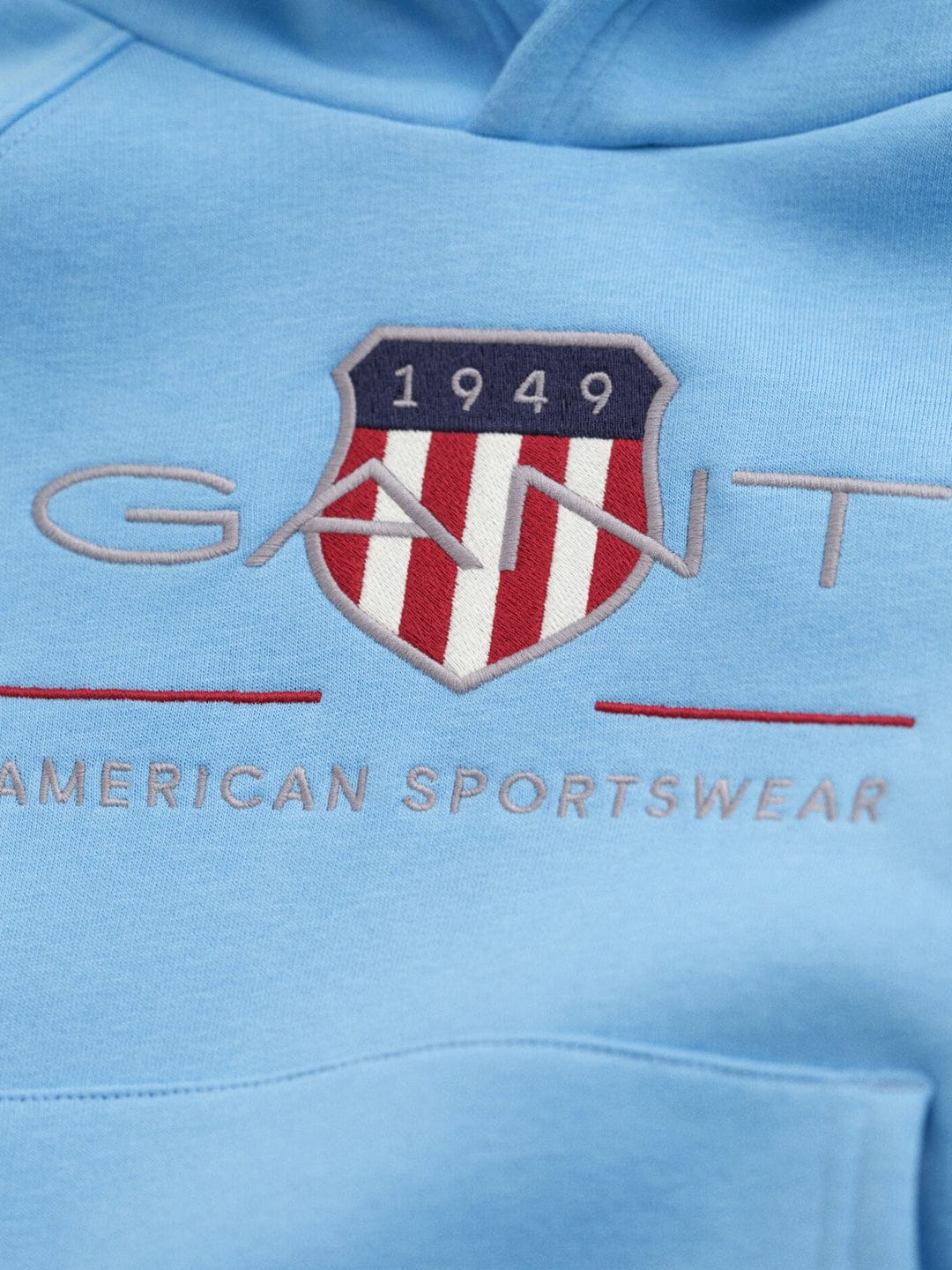 Gant Boys Blue Graphic Hooded Sweatshirt