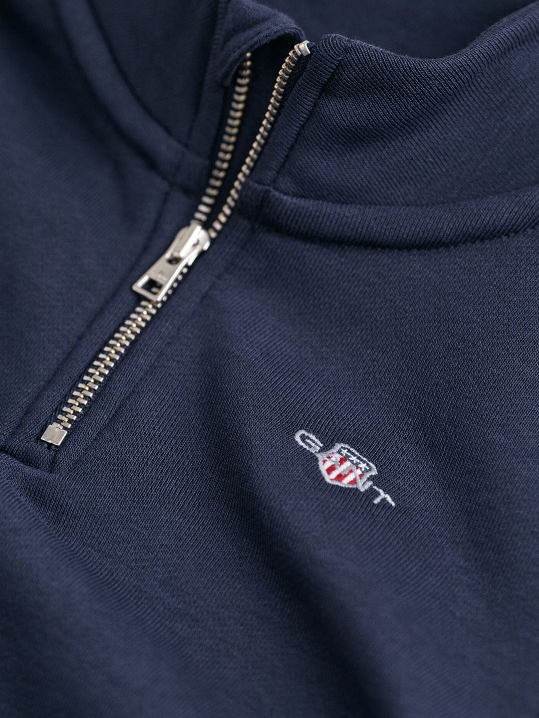 Gant Boys Blue Solid Round Neck Sweatshirt