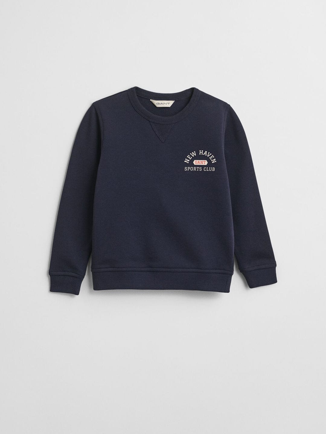 Gant Boys Blue Graphic Round Neck Sweatshirt