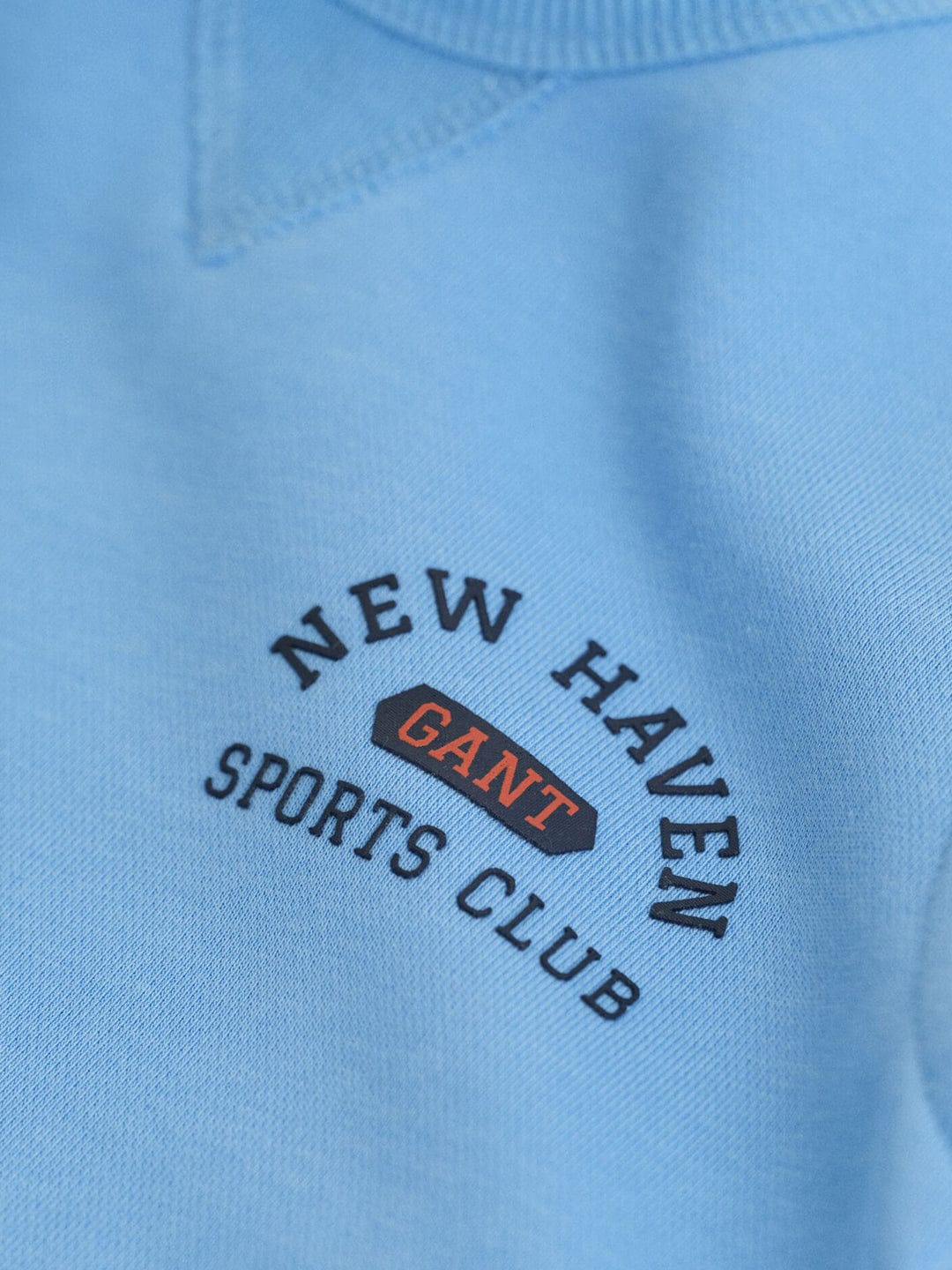 Gant Boys Blue Graphic Round Neck Sweatshirt