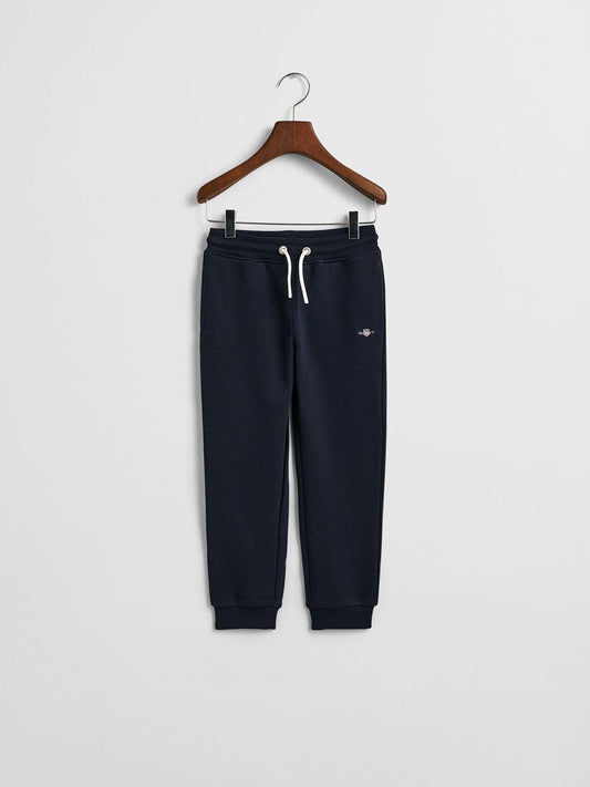Gant Boys Blue Regular Fit Solid Sweatpant