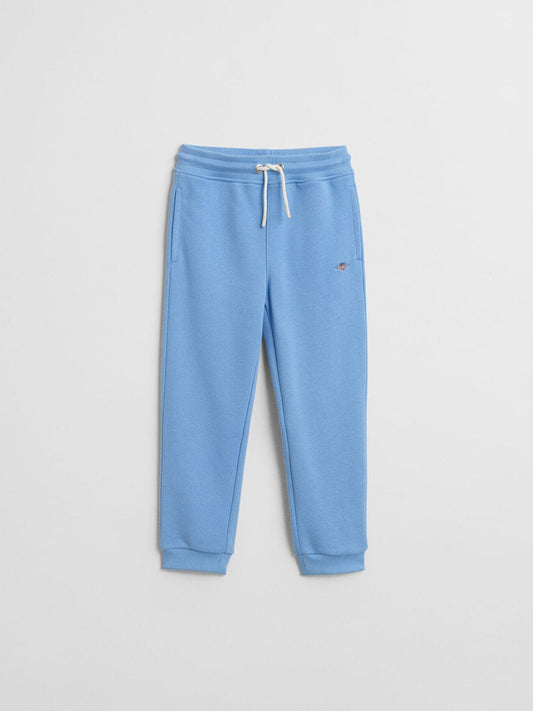 Gant Boys Blue Regular Fit Solid Sweatpant