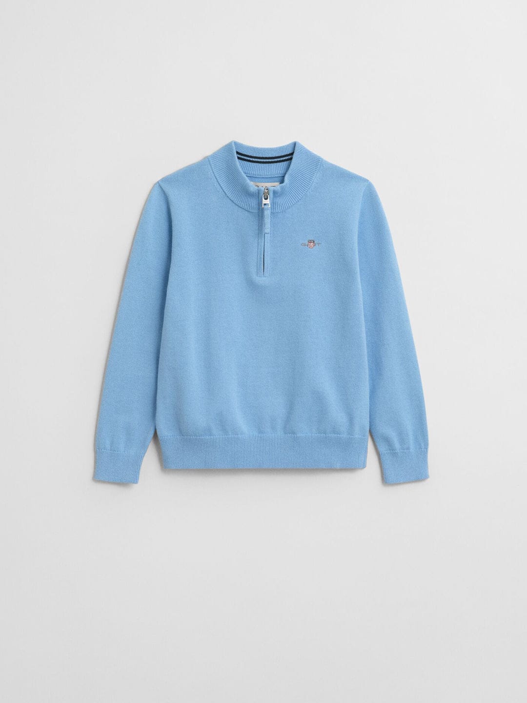Gant Boys Blue Solid Round Neck Sweatshirt