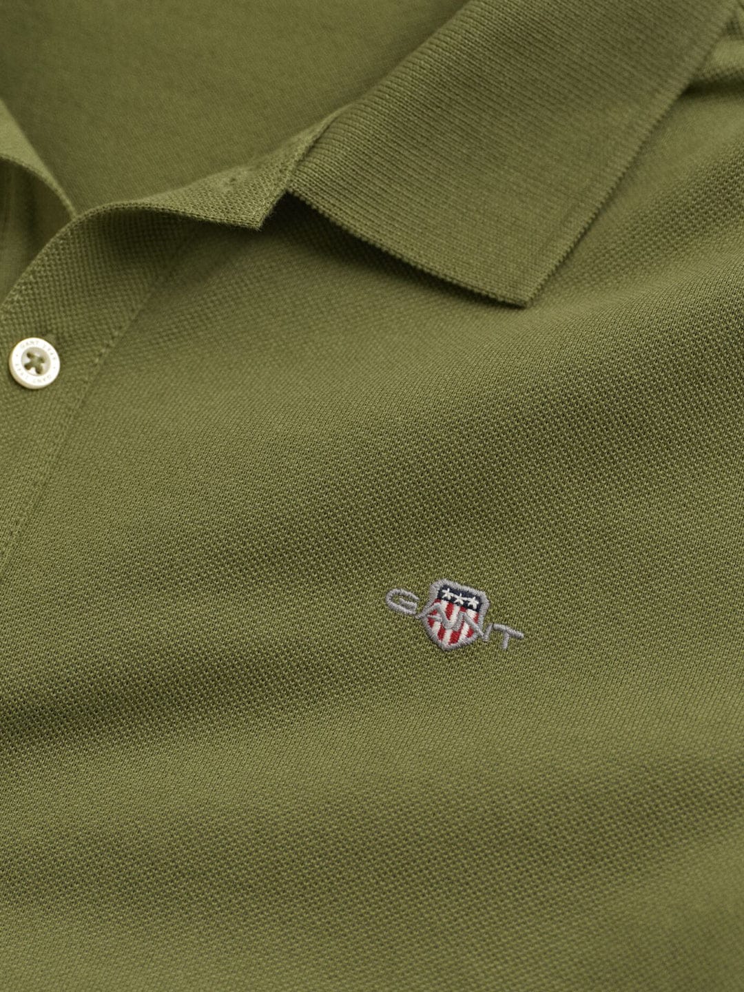 Gant Boys Green Solid Polo Tshirt