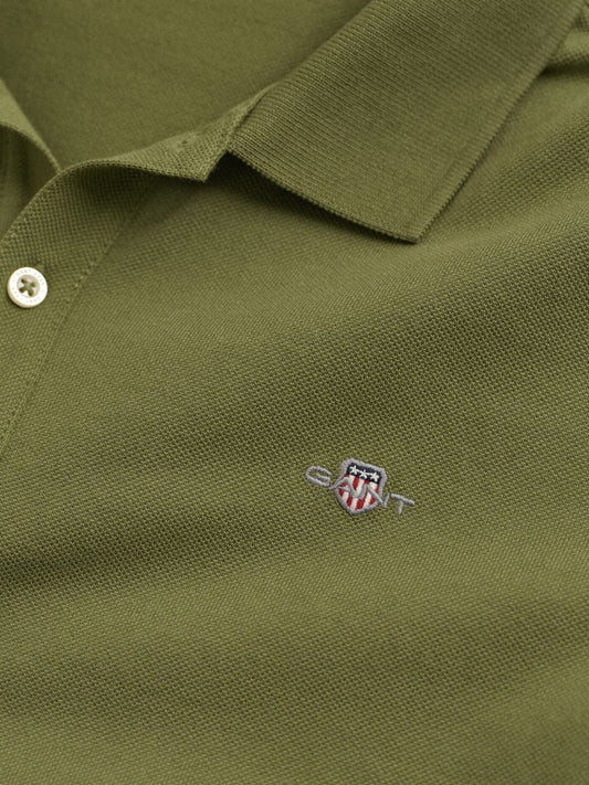 Gant Boys Green Solid Polo Tshirt