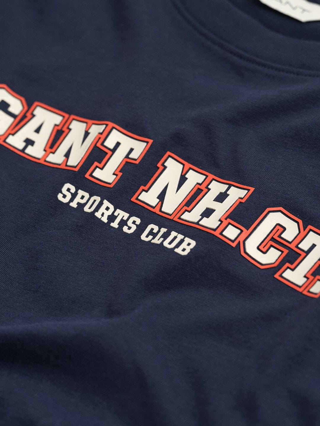 Gant Boys Blue Graphic Round Neck Tshirt